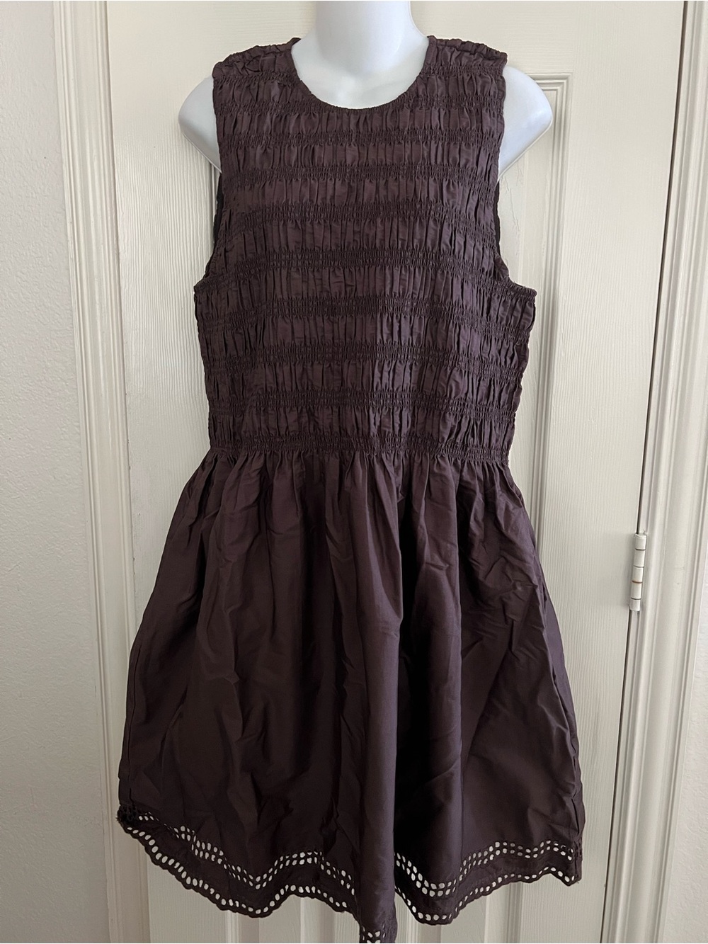 NWT Madewell The Embroidered Melody Smocked Mini Dress XL - Picture 5 of 13